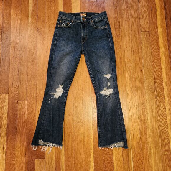 Mother The Insider Crop Step Fray in "Wicked Wildflower" High Waist Sz 25 - Picture 3 of 10